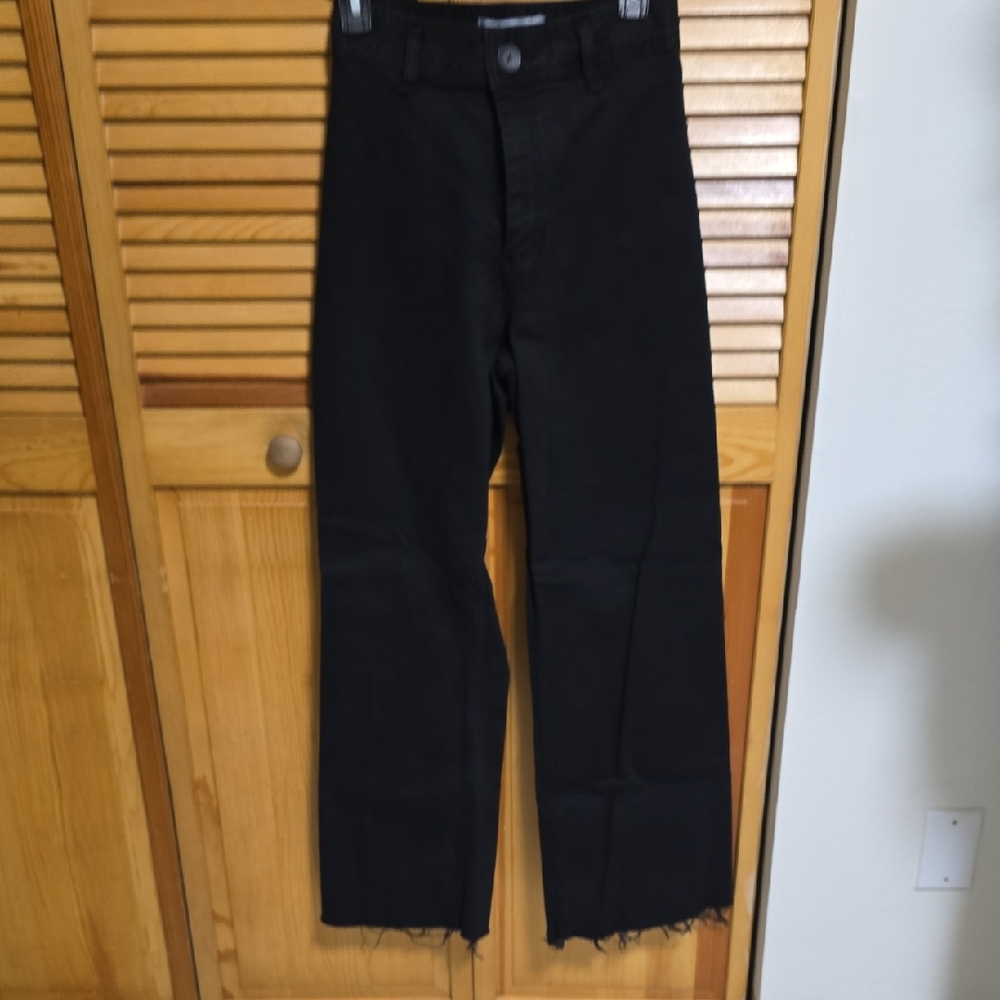 Zara Black Buttoned Pants